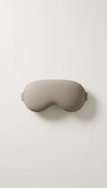 Weighted sleep mask in stone hue