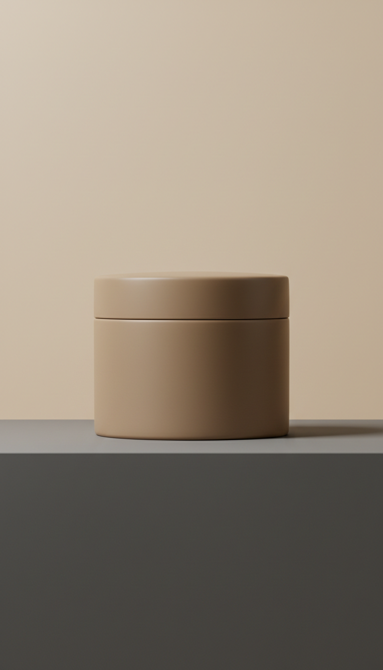 Mocha dust calming cream jar