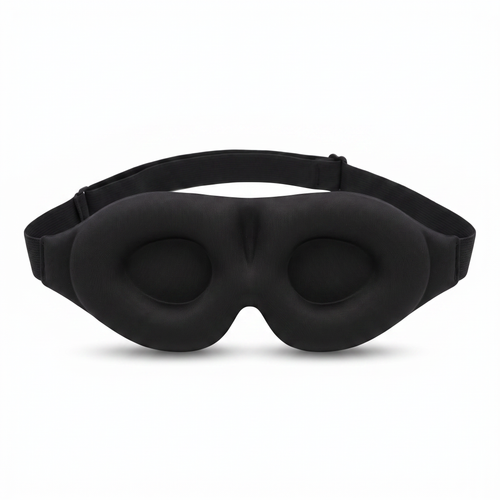 Colder Mornings 3D contoured sleep eye mask - product shot on white background