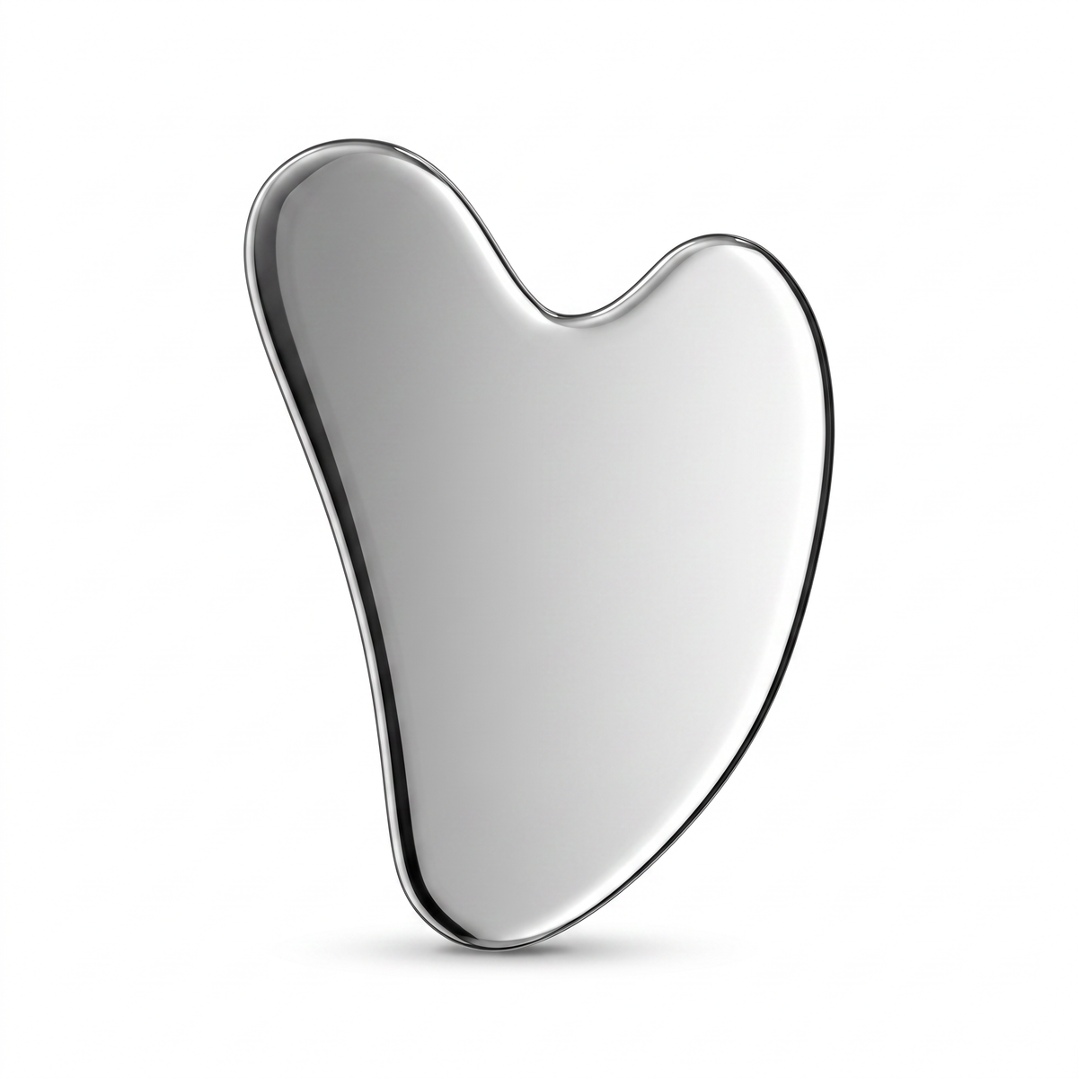 Colder Mornings stainless steel gua sha board - product shot on white background